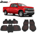 2007-2023 Silverado 1500/2500HD/3500HD Car Seat Covers w/ Pocket
