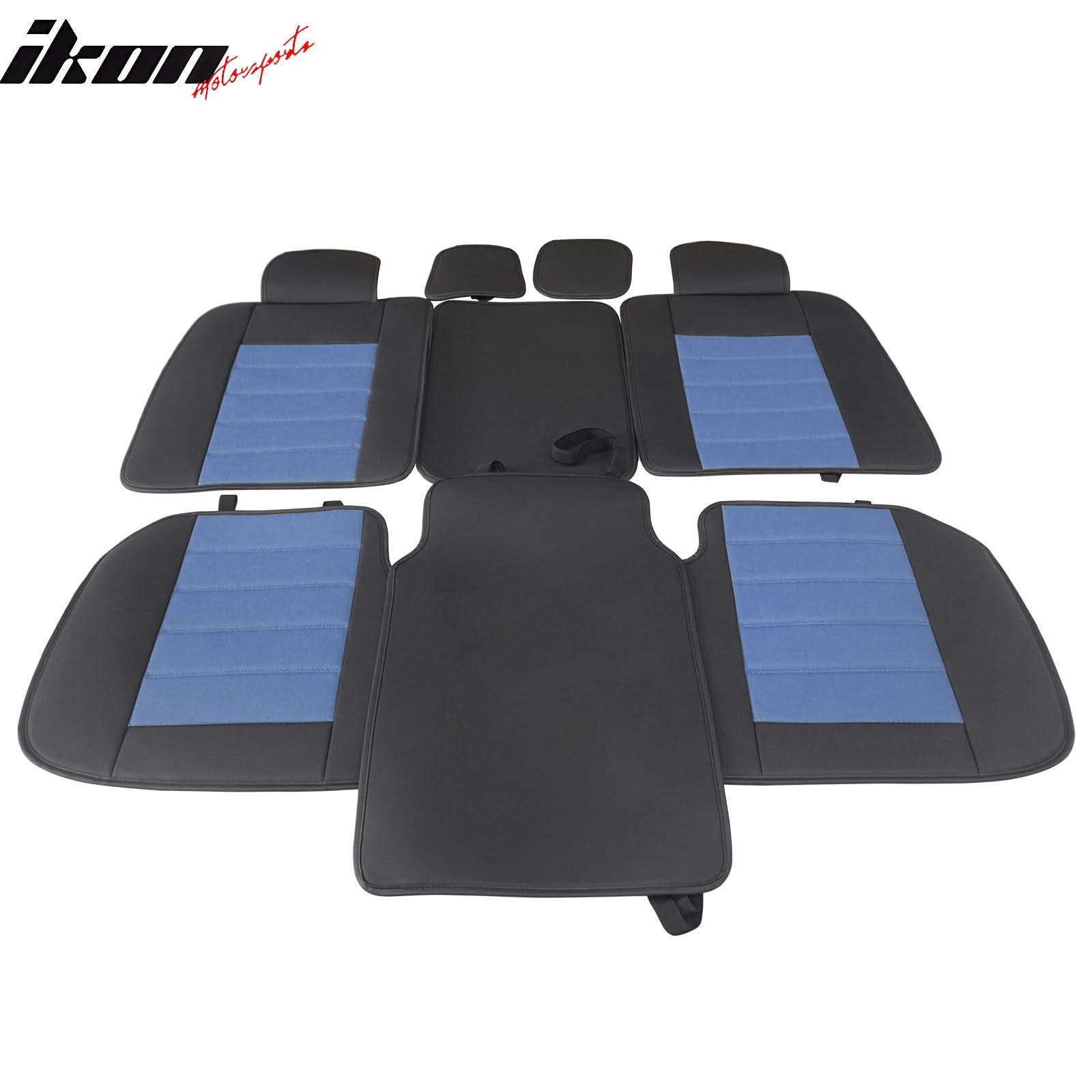2009-2025 Ford F150 Crew Cab PU Leather Car Seat Cover w/ Pocket
