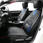 2016-2021 Honda Civic Seat Covers PU Leather Car Cushion w/ Lumbar