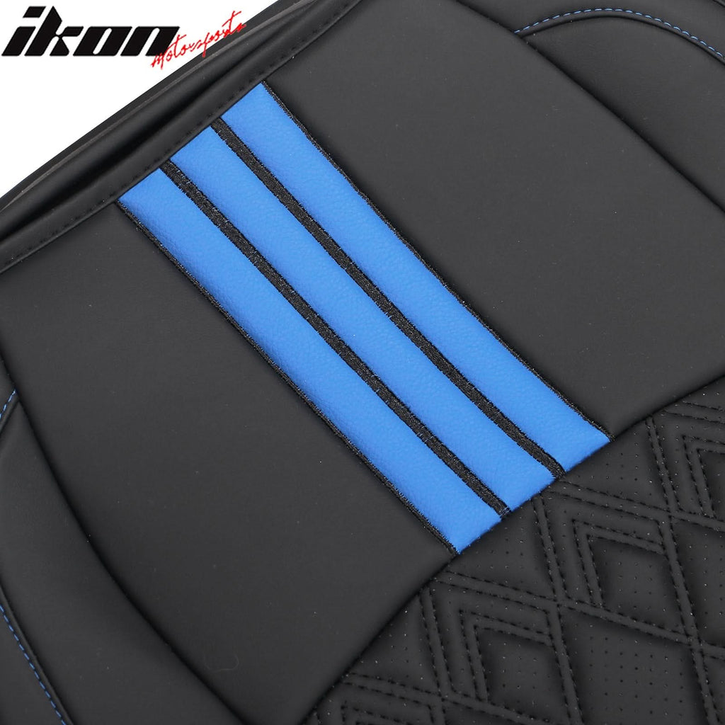 2016-2021 Honda Civic Seat Covers PU Leather Car Cushion w/ Lumbar