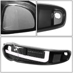 01-07 GMC Sierra / Yukon Denali LED DRL Headlights 4PC Black