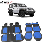 2007-2025 Jeep Wrangler JK JL Leather Car Seat Cover w/ Pocket