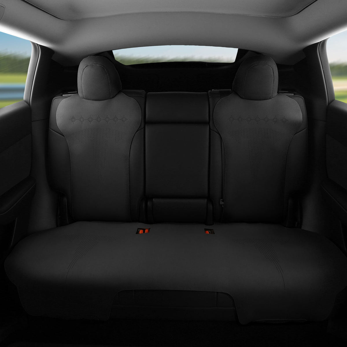 2017-2023 Tesla Model 3 Seat Covers Cushions V2 Suede Leather