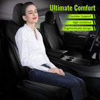 2017-2023 Tesla Model 3 Seat Covers Cushions V2 Suede Leather