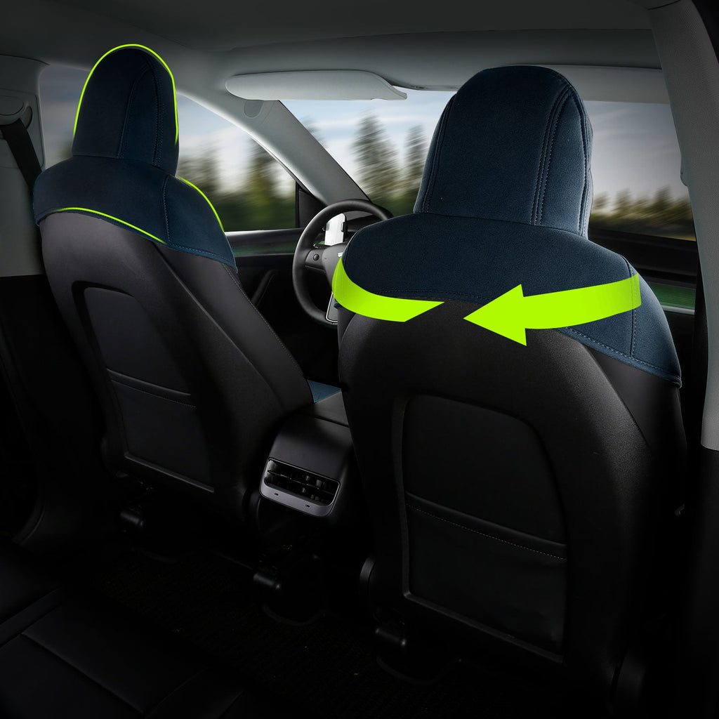 2017-2023 Tesla Model 3 Seat Covers Cushions V2 Suede Leather