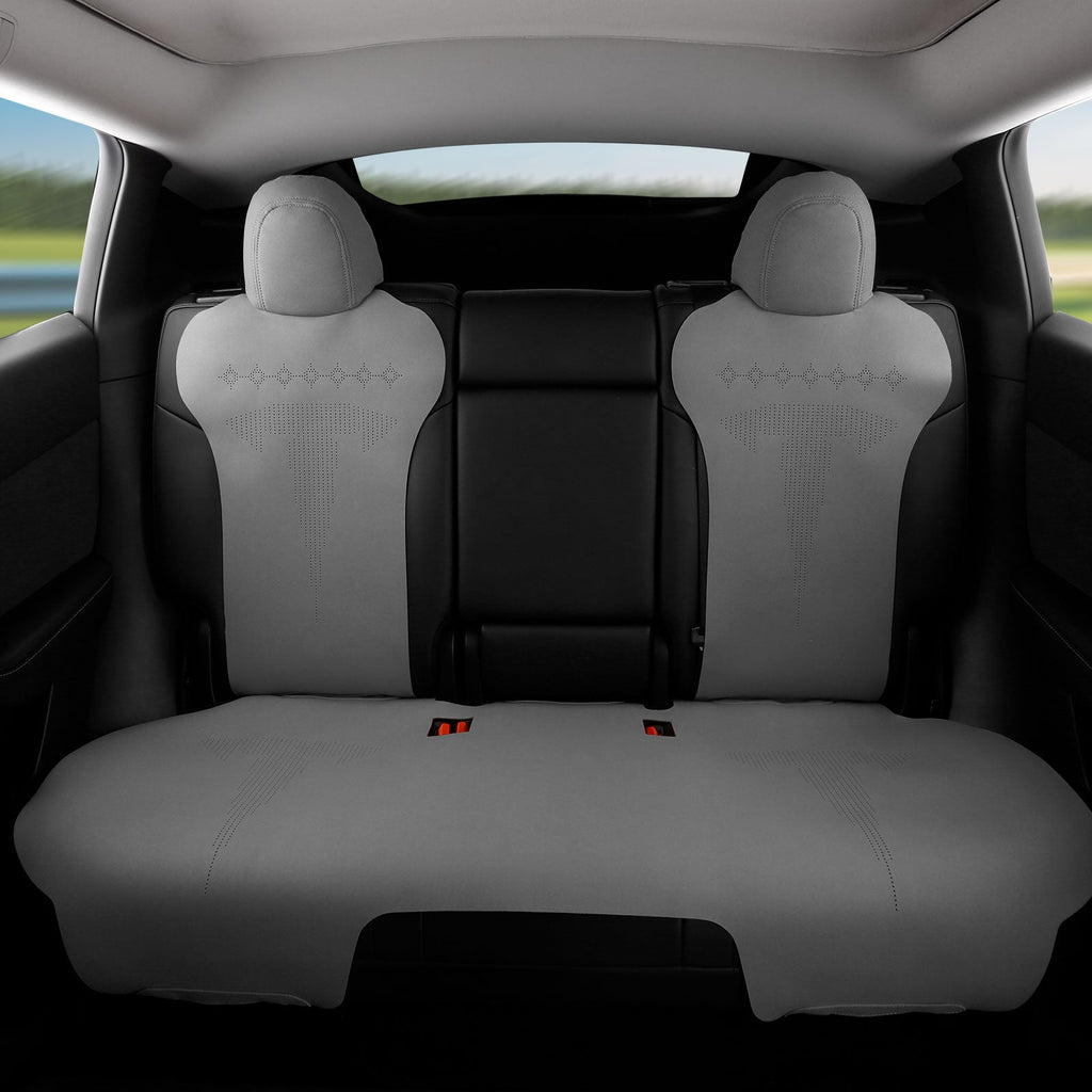 2017-2023 Tesla Model 3 Seat Covers Cushions V2 Suede Leather