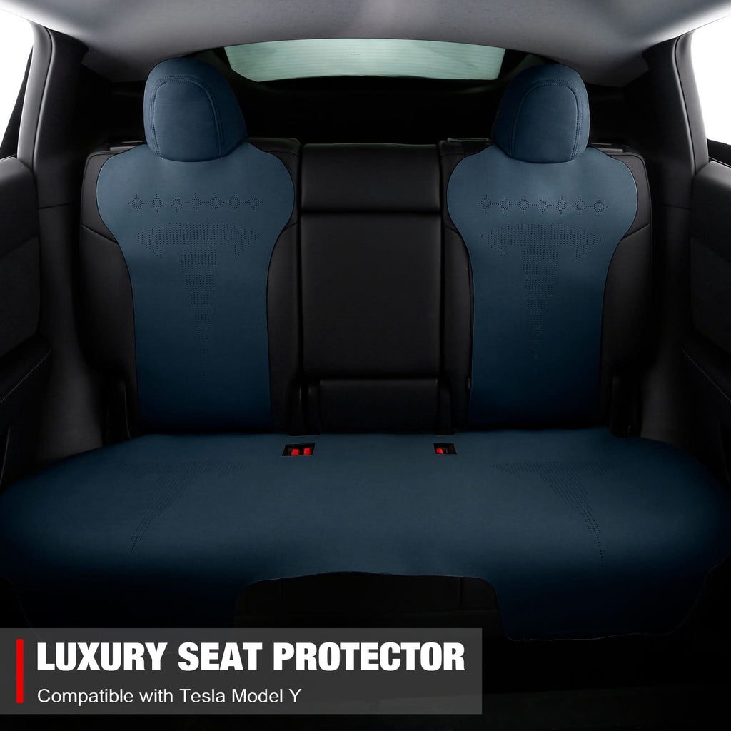 2020-2024 Tesla Model Y Seat Covers Cushions V2 Suede Leather