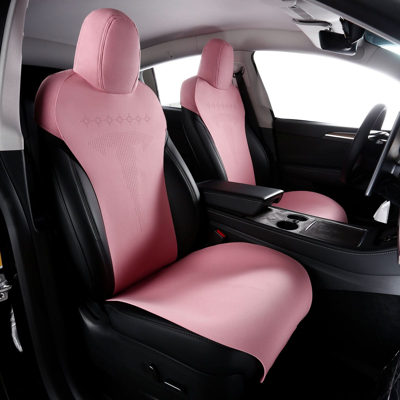 2020-2024 Tesla Model Y Seat Covers Cushions V2 Suede Leather