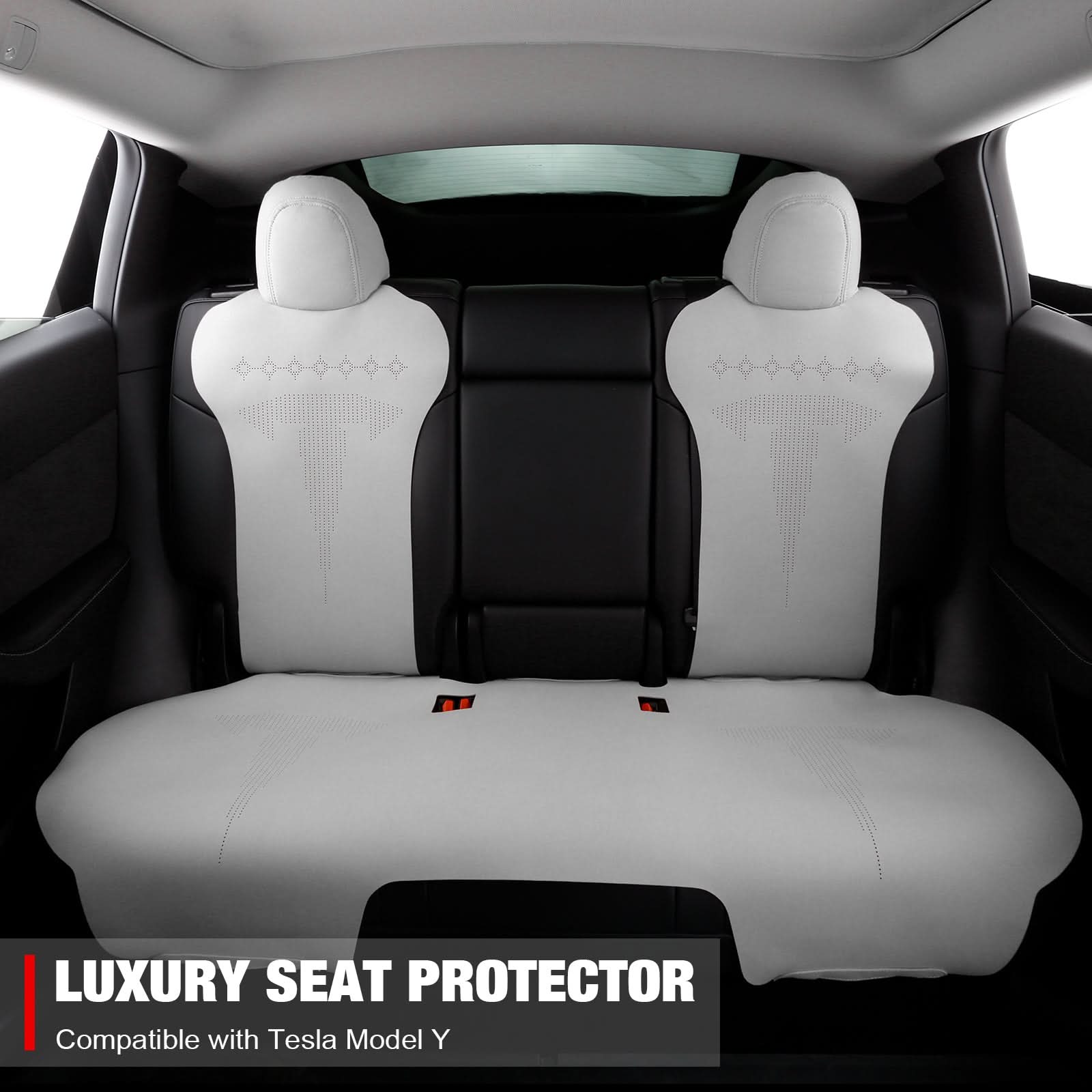 2020-2024 Tesla Model Y Seat Covers Cushions V2 Suede Leather