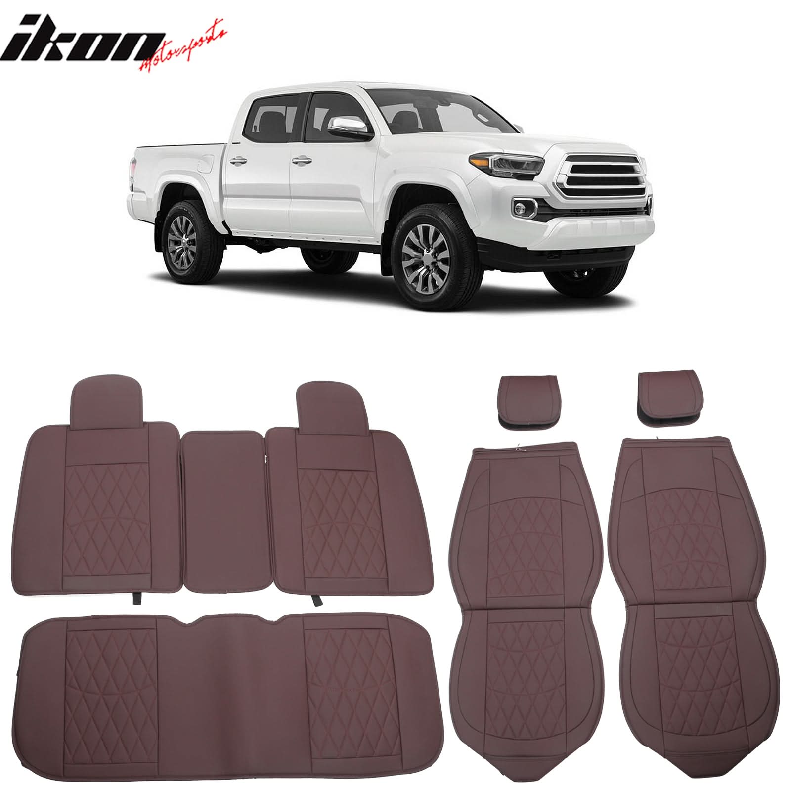 2005-2023 Toyota Tacoma Pickup 5 Seats Seat Covers PU Leather