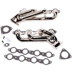 BBK Chevrolet GM Truck 5.3 6.2 1-3/4 Shorty Exhaust Headers Polished Silver Ceramic 14-18