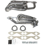 BBK Chevrolet GM Truck SUV 5.0 5.7 1-5/8 Shorty Exhaust Headers Polished Silver Ceramic 96-99