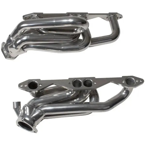 BBK Chevrolet GM Truck SUV 5.0 5.7 1-5/8 Shorty Exhaust Headers Polished Silver Ceramic 96-99