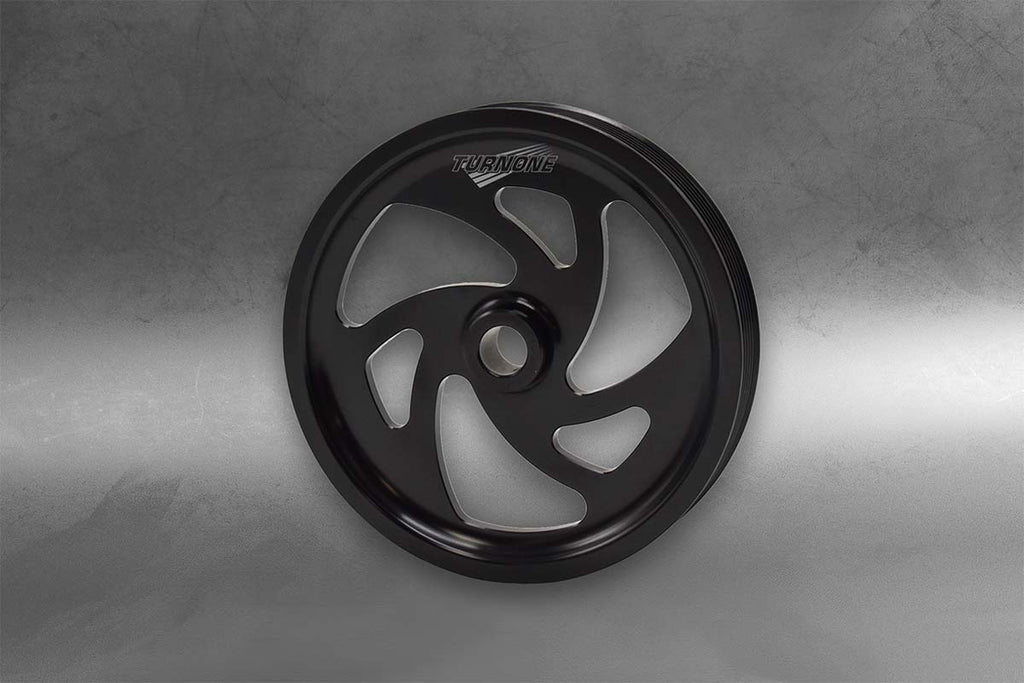 Turn One Steering C5/C6 Corvette Power Steering Pulley 6 3/8″ Factory Diameter