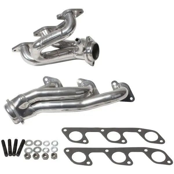 BBK Ford Mustang V6 1-5/8 Shorty Exhaust Headers Polished Silver Ceramic 05-10