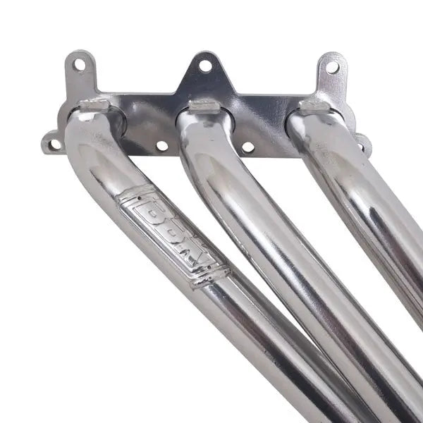 BBK Chevrolet Camaro V6 1-5/8 Long Tube Exhaust Headers With High Flow Cats Polished Silver Ceramic 10-11