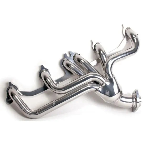 BBK Jeep Cherokee Wrangler 4.0 1-1/2 Shorty Exhaust Header Polished Silver Ceramic 91-99