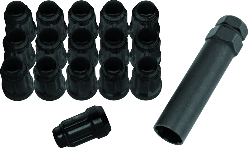 QuadBoss Spline Lug Nuts 12x1.25 - Black