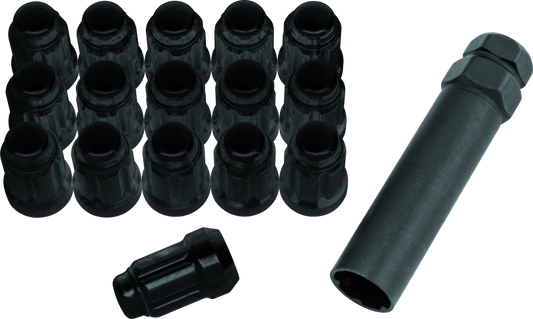 QuadBoss Spline Lug Nuts 12x1.25 - Black