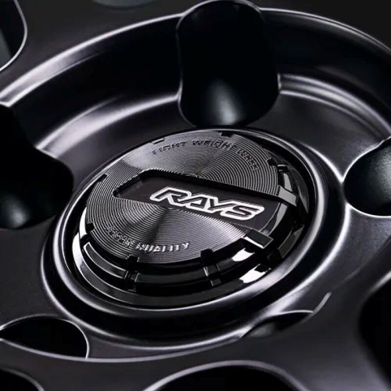 Gram Lights 57NR LIMITED II 18x9.5 +38 5-114.3 Semigloss Black Wheel w/ Black Cap/Stickers/Air Valve