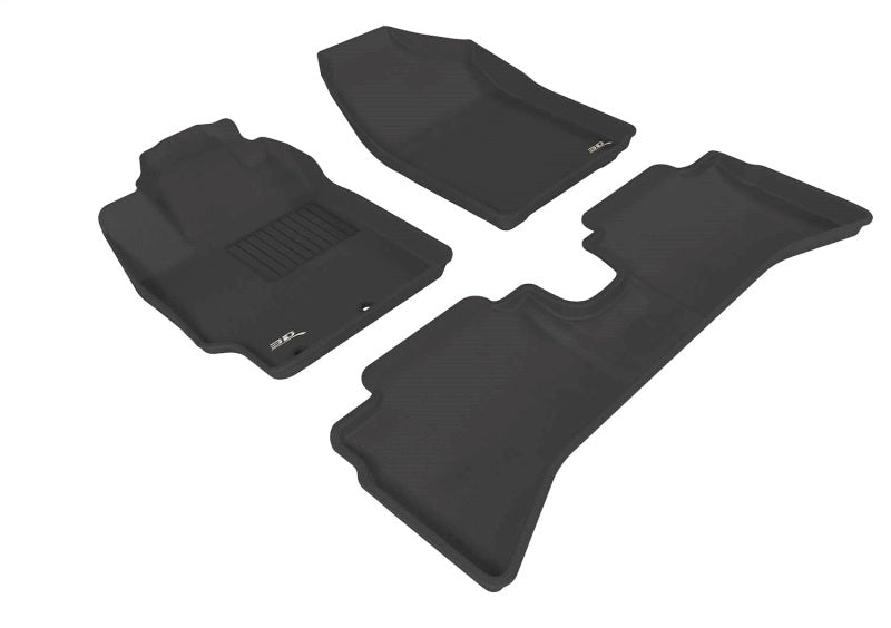 3D MAXpider 12-15 Toyota Prius C Kagu Black Full Set