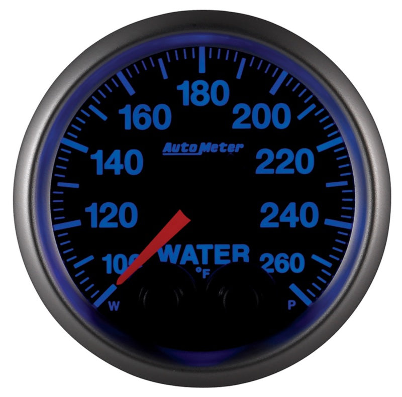 Autometer Elite Nascar 2-1/16in 100-260 Deg. F Water Temp. w/ Peak and Warn Gauge w/ Pro-Control
