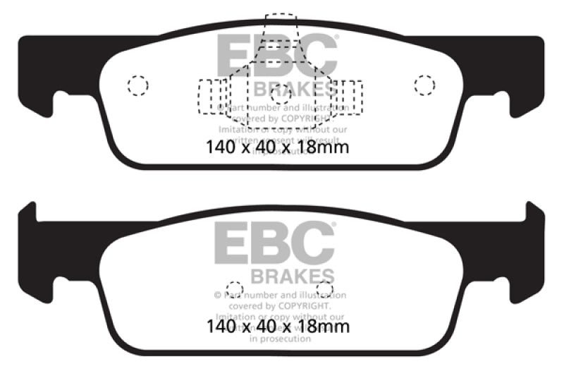 EBC 2016-2017 Smart Fortwo 0.9L Turbo Ultimax2 Front Brake Pads