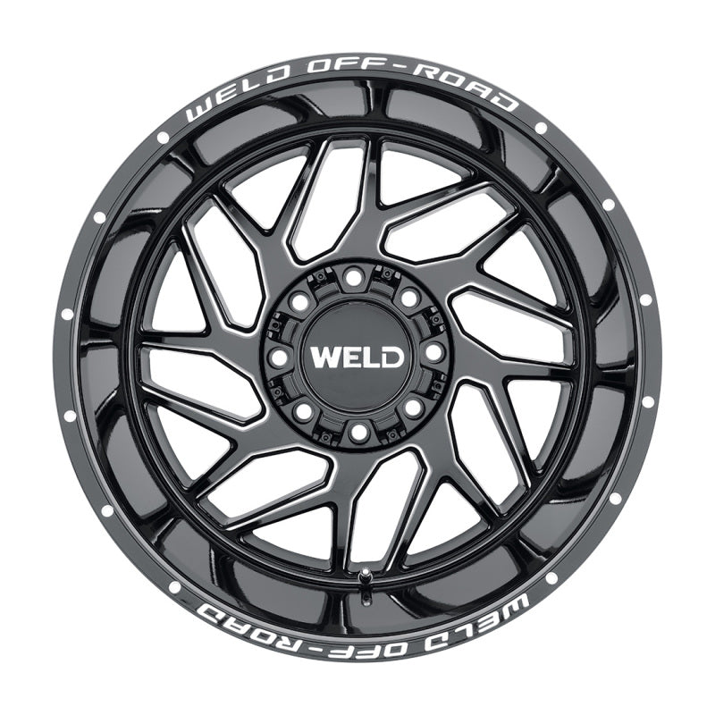 Weld Off-Road W117 20X9 Fulcrum 8X180 ET00 BS5.00 Gloss Black MIL 124.3