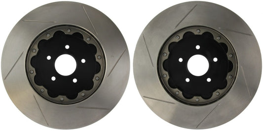 StopTech 09-15 Cadillac CTS-V / 12-15 Chevy Camaro ZL1 AeroRotor Slotted Front Rotor (Pair)