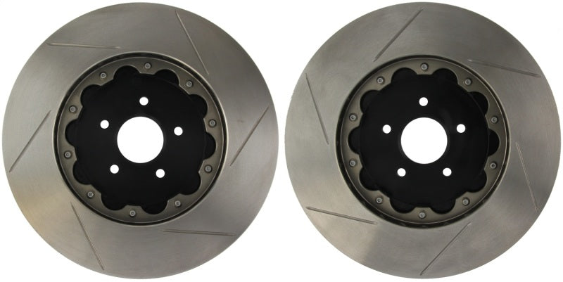 StopTech 03-17 Dodge Viper AeroRotor Drilled Zinc Coated Rear Rotor Pair