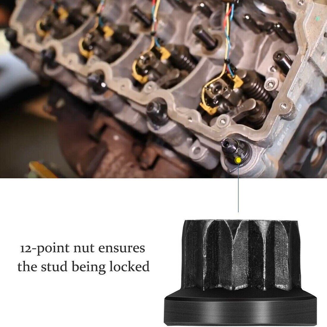 2003-2010 Ford Powerstroke Diesel 6.0L F250 F350 Cylinder Head Studs VT365 250-4202 - Bull Boost Performance