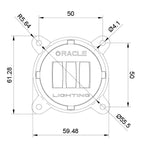 Oracle 60mm 15W Low Beam LED Emitter - Amber