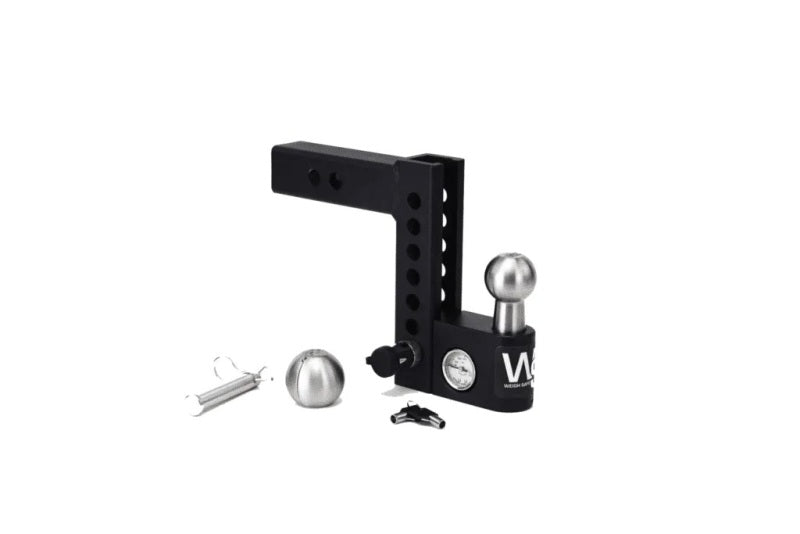 Weigh Safe Aero Hitch 6in Drop Hitch & 2in Shank (10K/12.5K GTWR) - Steel