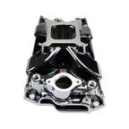 Edelbrock Chevy SB Victor Jr. 23 Degree Black Plasma Intake Manifold