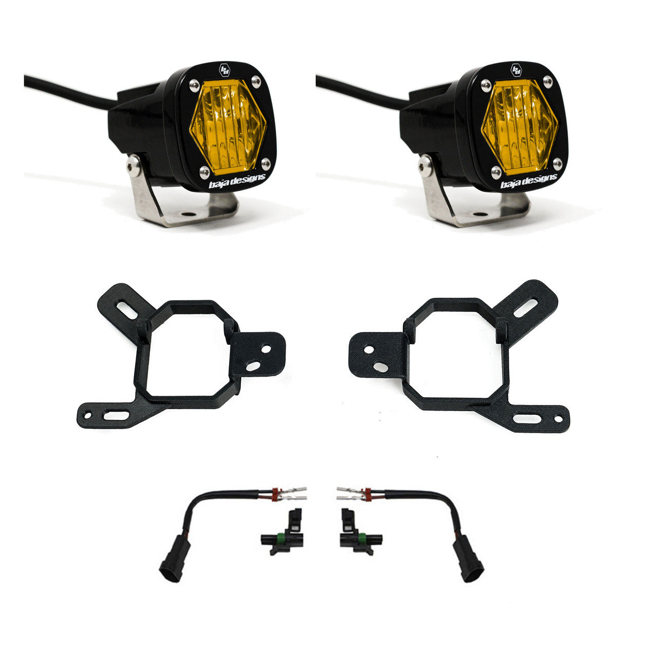 Baja Designs 24-25 GM 2500/3500 S1 Fog Pocket Light Kit - Clear