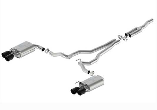 Ford Racing 2024 Mustang 2.3L Sport Active Cat-Back Exhaust - Black Tip