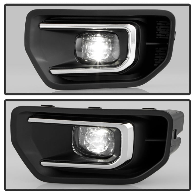 Spyder 24-26 Ford Ranger OEM Full LED Fog Lights w/Switch - Clear (FL-FR24-LED-C)