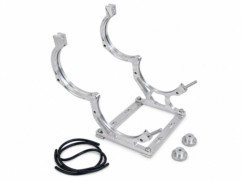 Motor Sports Billet Aluminum Nitrous Bottle Bracket. Fits Single 10/15 lb. & 12 lb. Composite Bottle 451010 - Granatelli Motor Sports