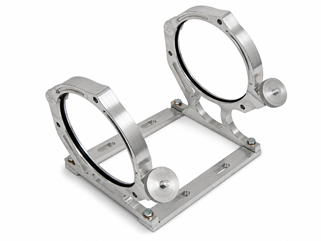 Motor Sports Billet Aluminum Nitrous Bottle Bracket. Fits Single 10/15 lb. & 12 lb. Composite Bottle 451010 - Granatelli Motor Sports