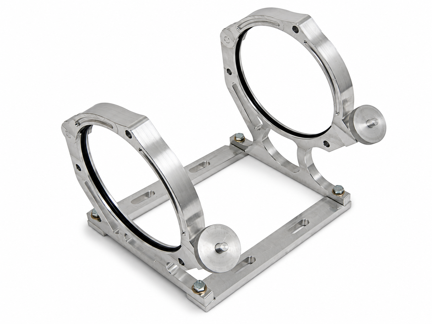 Motor Sports Billet Aluminum Nitrous Bottle Bracket. Fits Single 10/15 lb. & 12 lb. Composite Bottle 451010 - Granatelli Motor Sports