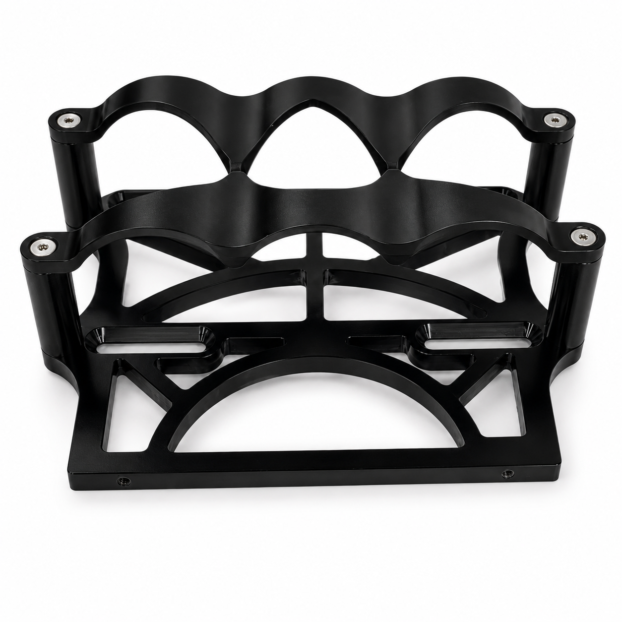 Motor Sports 6 Volt OPTIMA Battery Tray - Billet Black - 452200B - Granatelli Motor Sports