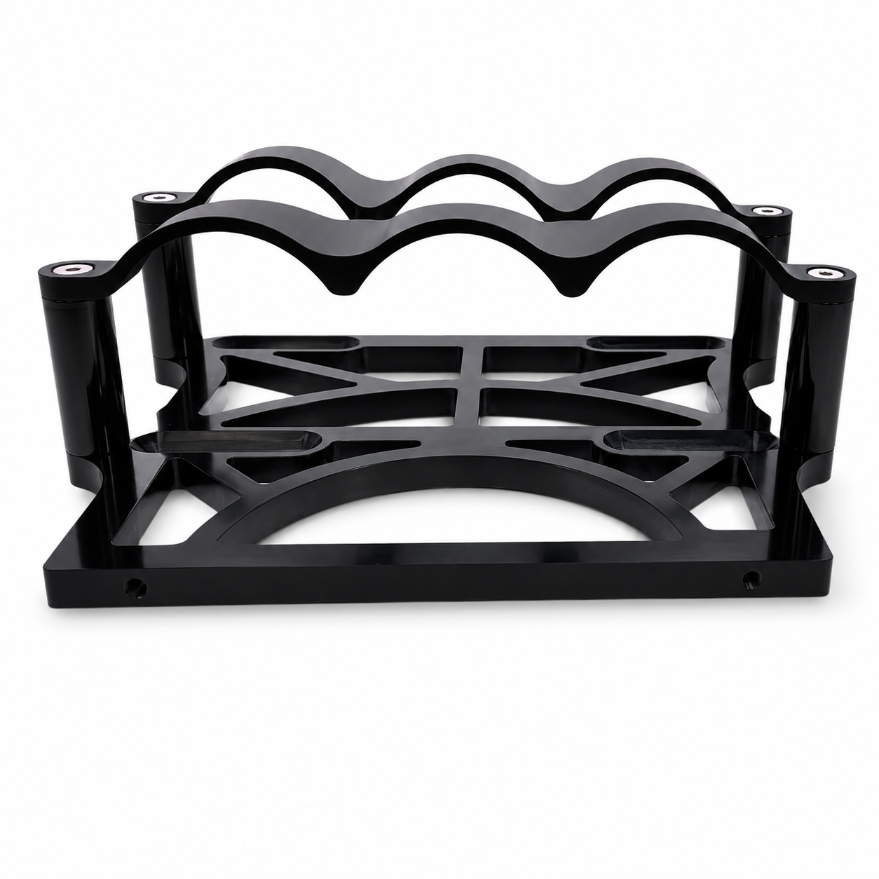 Motor Sports 6 Volt OPTIMA Battery Tray - Billet Black - 452200B - Granatelli Motor Sports