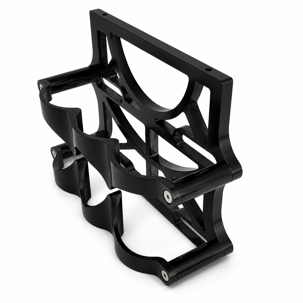 Motor Sports 6 Volt OPTIMA Battery Tray - Billet Black - 452200B - Granatelli Motor Sports