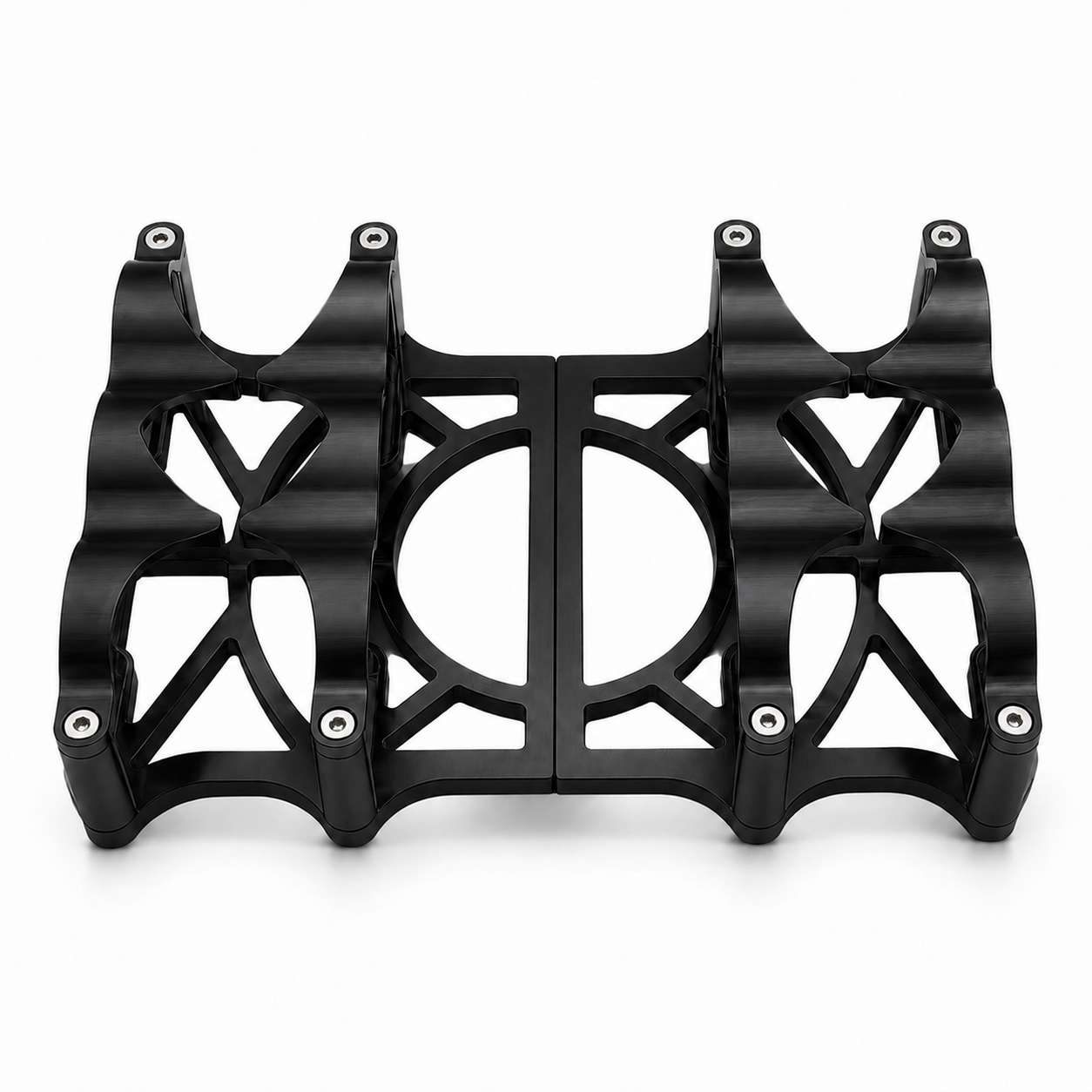 Motor Sports (2) 6 Volt OPTIMA Battery Tray SET Black - 452201B - Granatelli Motor Sports