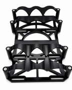 Motor Sports (2) 6 Volt OPTIMA Battery Tray SET Black - 452201B - Granatelli Motor Sports