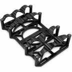 Motor Sports (2) 6 Volt OPTIMA Battery Tray SET Black - 452201B - Granatelli Motor Sports