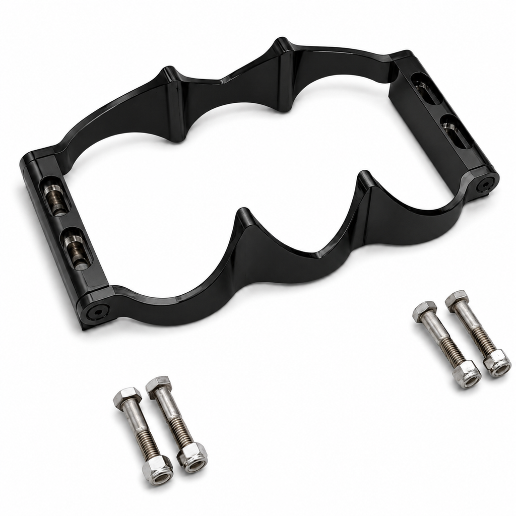 Motor Sports 12 Volt OPTIMA Battery Tray - Billet BLACK 452212B - Granatelli Motor Sports