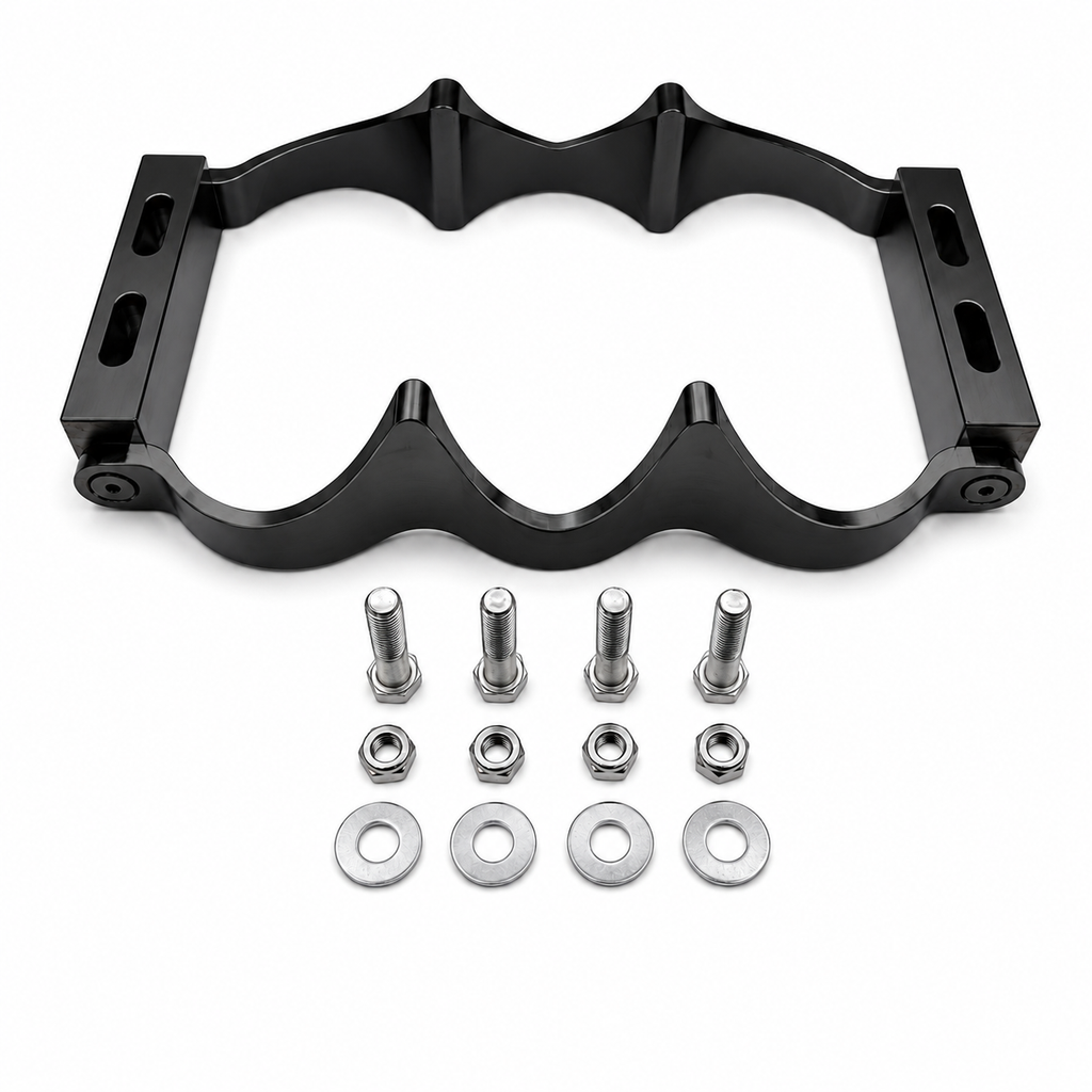 Motor Sports 12 Volt OPTIMA Battery Tray - Billet BLACK 452212B - Granatelli Motor Sports