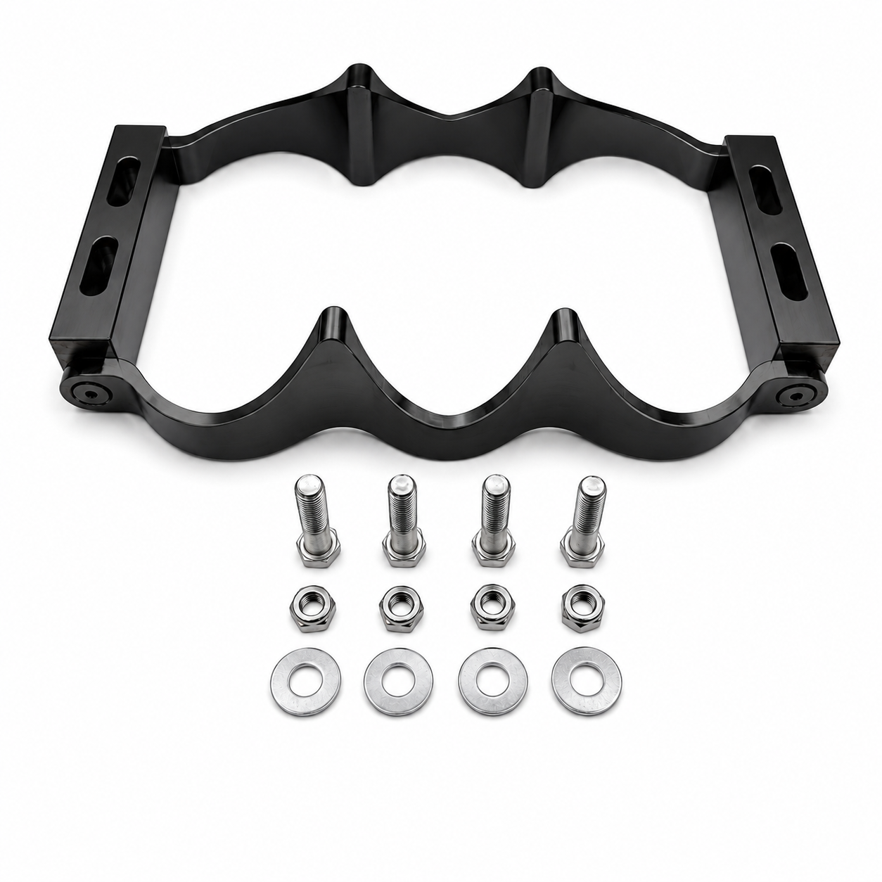 Motor Sports 12 Volt OPTIMA Battery Tray - Billet BLACK 452212B - Granatelli Motor Sports