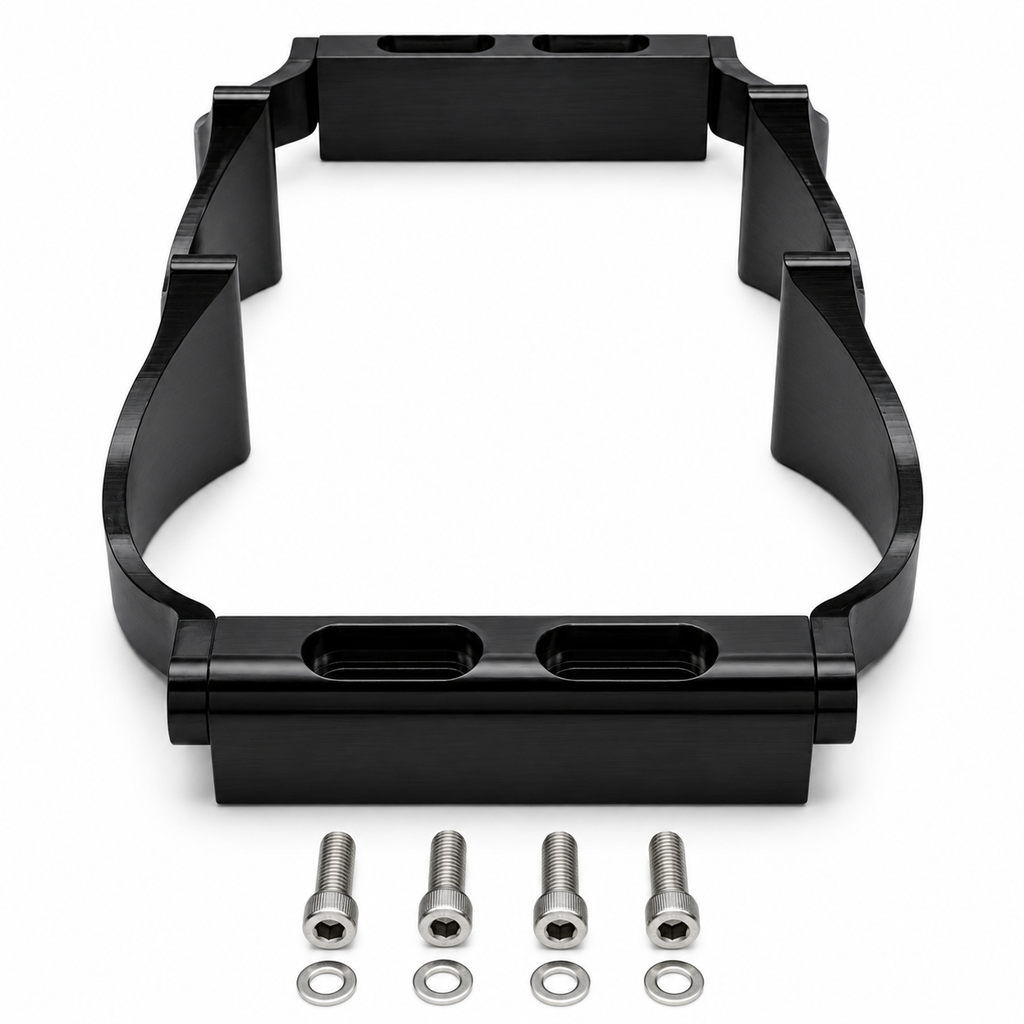 Motor Sports 12 Volt OPTIMA Battery Tray - Billet BLACK 452212B - Granatelli Motor Sports